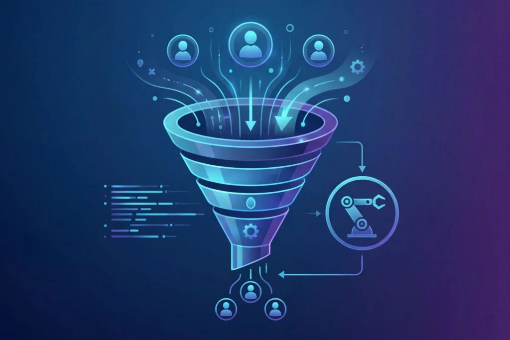 Nem gyors megoldások. Nem marketing trükkök. A NestaFlow módszertan lépésről lépésre épít kiszámítható vevőszerző rendszert.